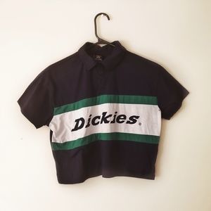 Classic Dickies Button Up Crop-Tee